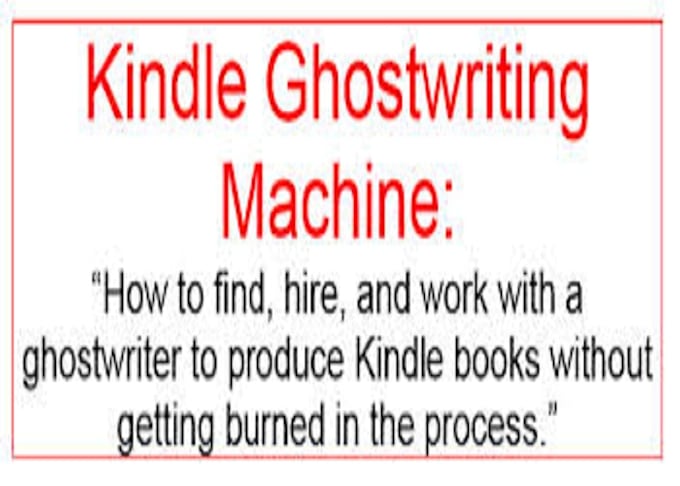 give you Kindle Ghostwriting Machine