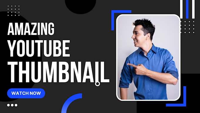 design an amazing youtube thumbnail and fiverr image