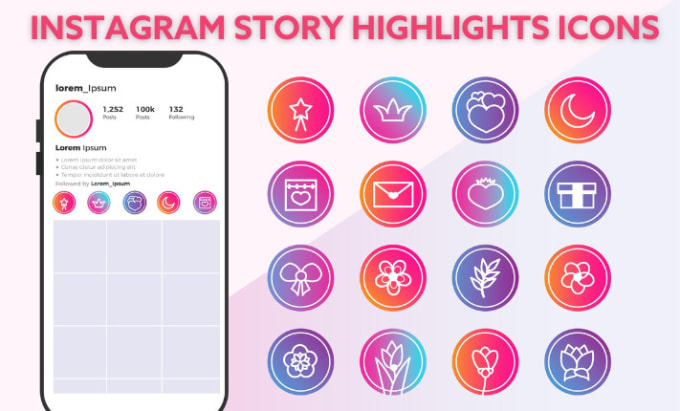 Design creative instagram story highlights cover icons by Zkpro ...