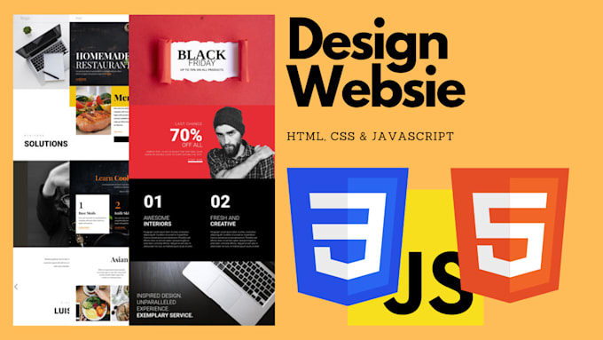 Design a website html, css and javascript by Asharsoomro  Fiverr