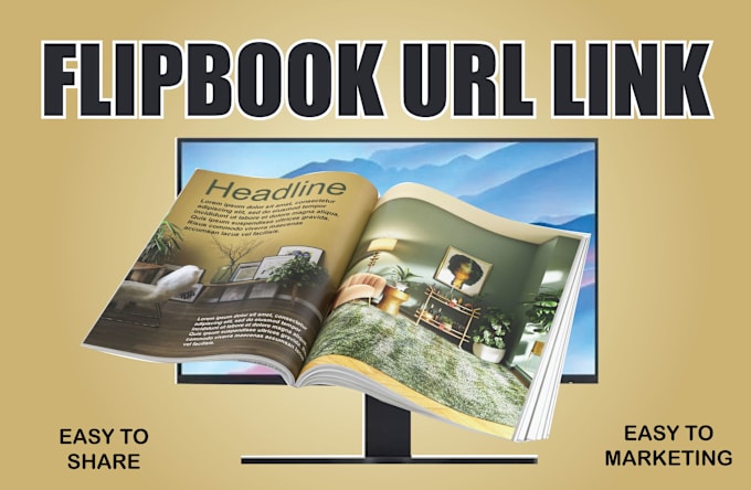 make an attractive flipbook ebook live url link