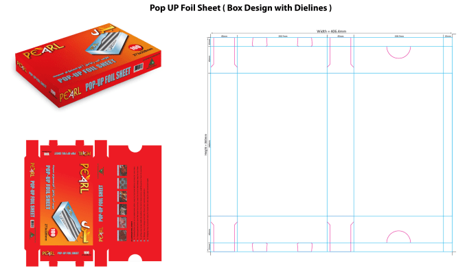 Digital POP Box Template. Photoshop Files for Creating a POP Custom Box. 