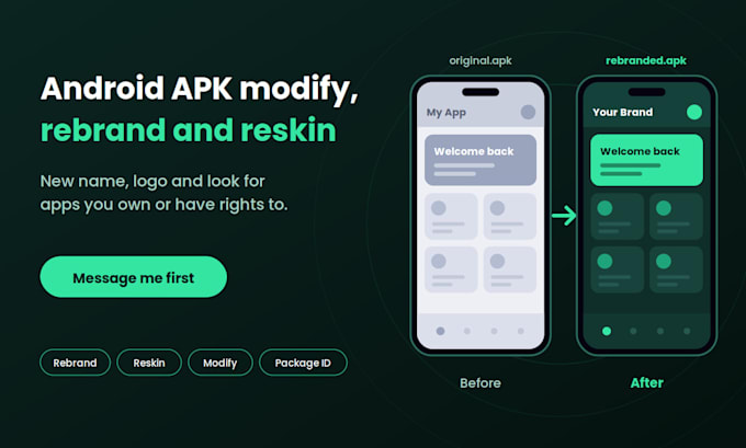 customize rebrand modify or reskin your android apk
