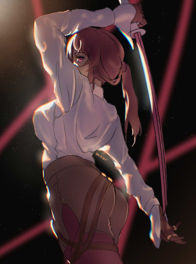 make an anime style fanart, original concept character, etc