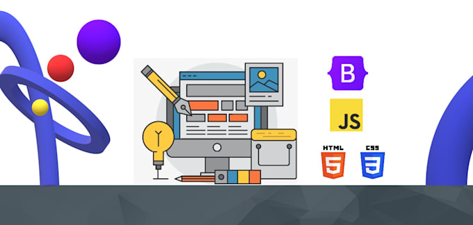 Design a responsive html, css, bootstrap javascript website by Abbas836 ...