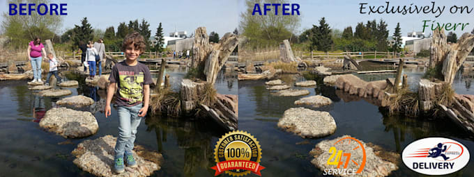 do photo editing, add watermark, text or logo put on image