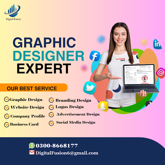 Do professional graphic design service within 24 hours by Sabagujjar