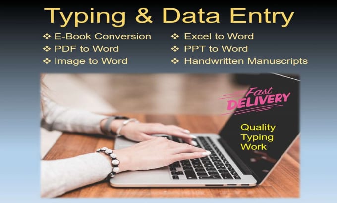 Complete any and all typing data entry jobs effectively by Refath77  Fiverr