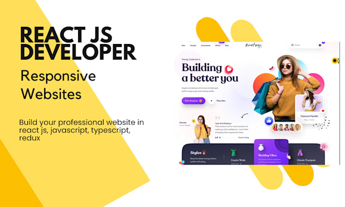 be your react js front end developer