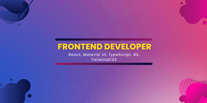 Create webapp with html, css, javascript and react by Web_trenz | Fiverr
