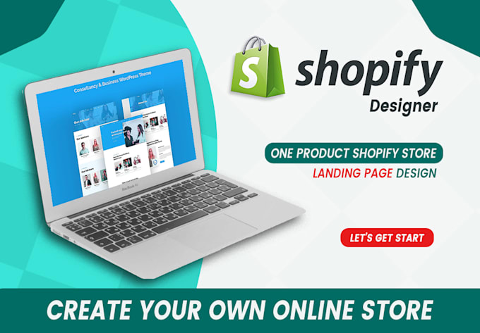 build your one product shopify store, shopify website