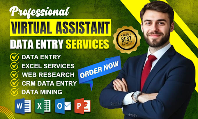 be your expert data entry virtual assistant VA and professional data entry VA