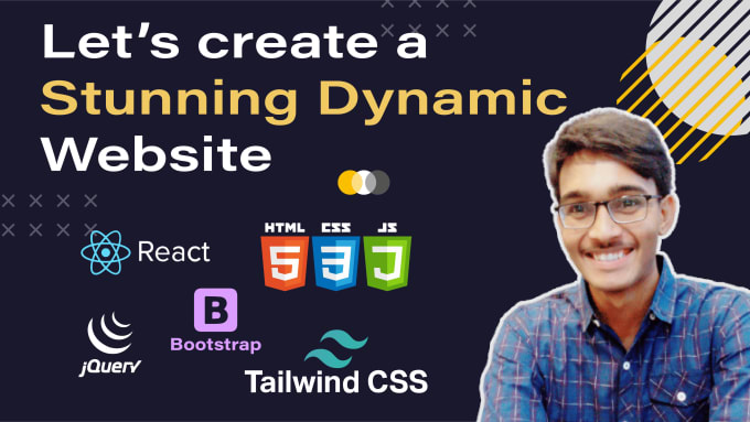 Design and develop your dynamic website in html css reactjs by ...