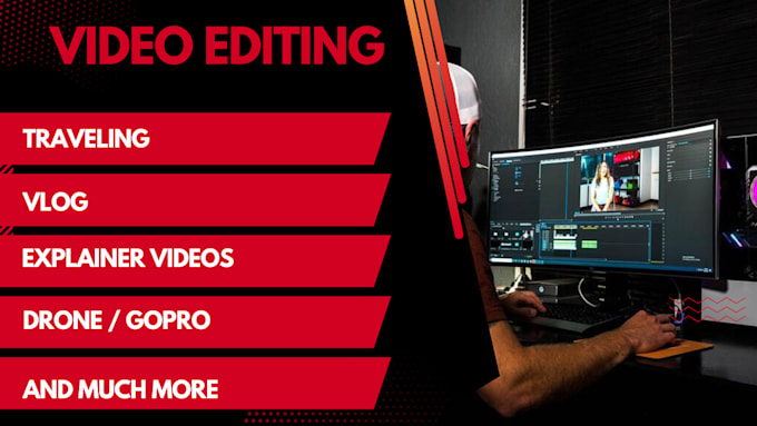 professionally edit your youtube video, vlog, ads, promos