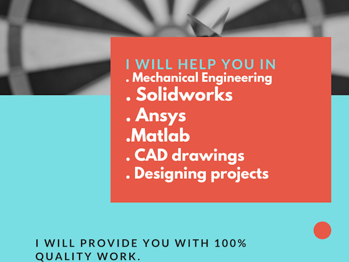 help you in mechanical engineering subjects, solidworks, and ansys