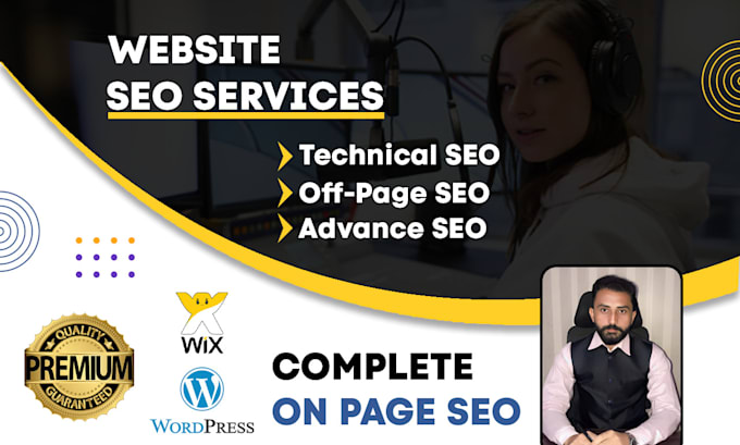 provide complete monthly seo services including on page, off page