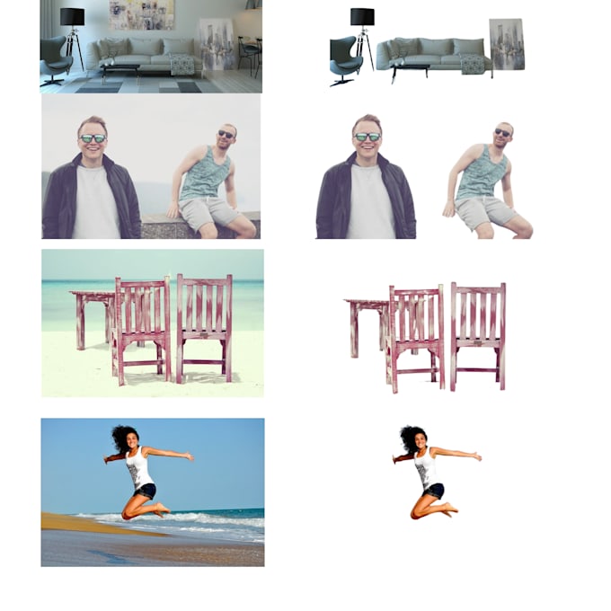 Remove images backgrounds and recolor for 10 image by Ahmadkattann Fiverr