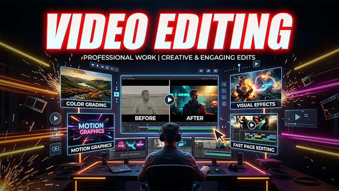 be your pro video editor for long form youtube videos, reels, shorts and more