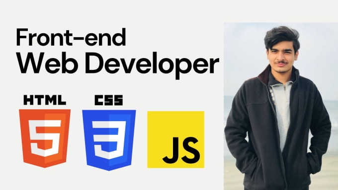 Develop a front end website using html, css and javascript by ...