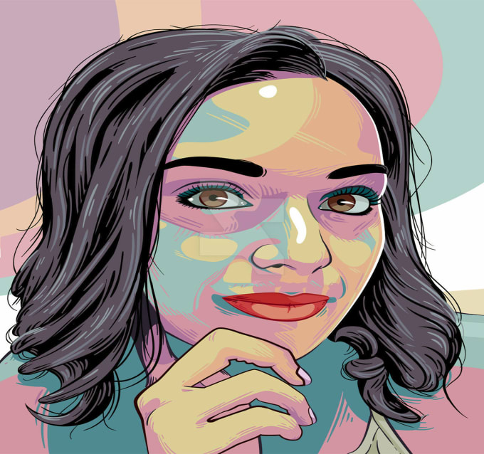 Draw vector portrait of your photo by Menaegi Fiverr