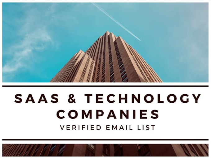 do saas technology companies verified email list