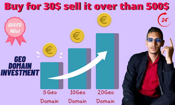 give you 5 high GEO domains com to sell it over than 500 d