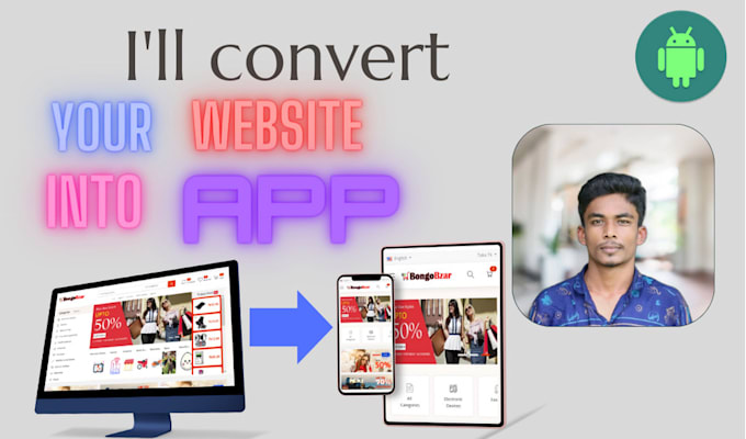convert website to android app using webview