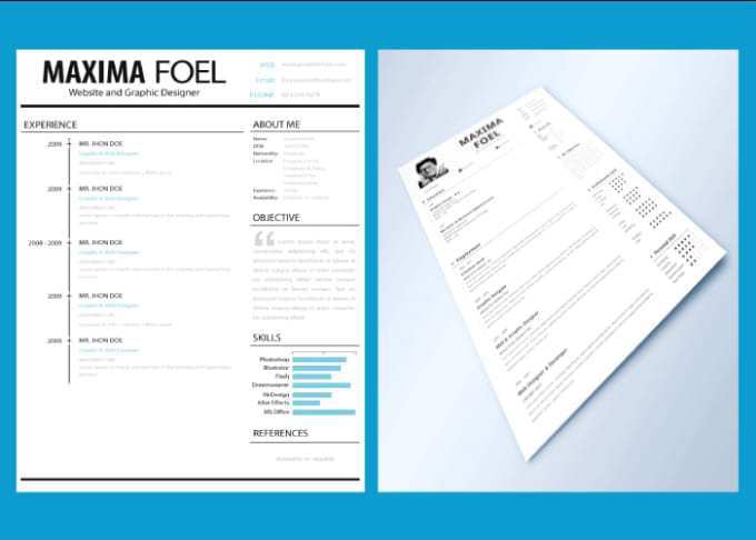 Create An Eye Catching Resume Or Curriculum Vitae By Msjag416