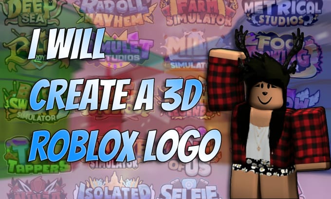 Create a 3d roblox logo for your game or group by Bloxcor | Fiverr