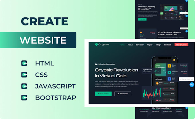 Create static website with html, css , javascript by Faizan_z | Fiverr