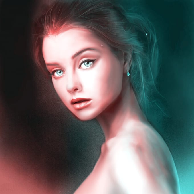 Draw realistic digital oil painting from your photo by Nellekevosloo