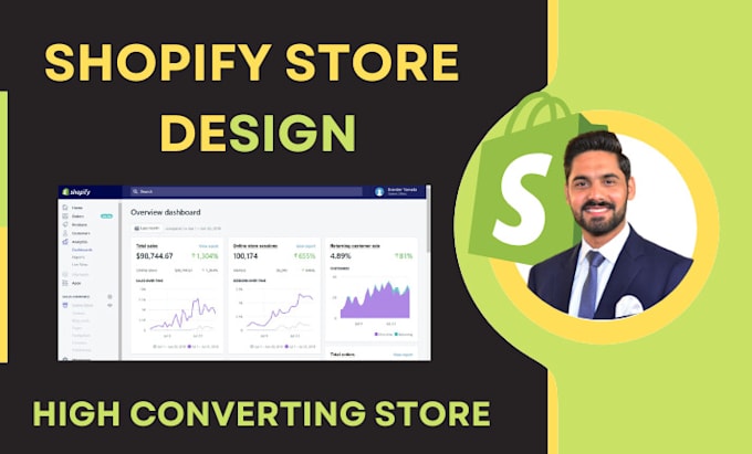 do shopify website design or redesign, shopify dropshipping