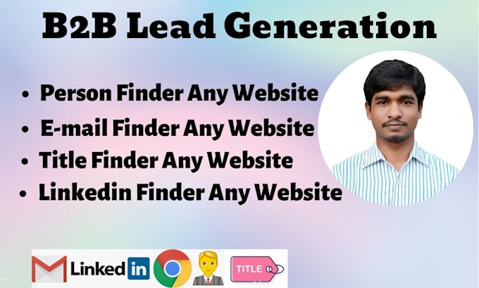 provide b2b lead generation any company website