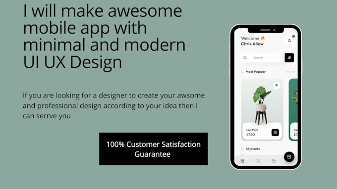 Make an awesome mobile app design with minimal and modern ui ux by ... image.