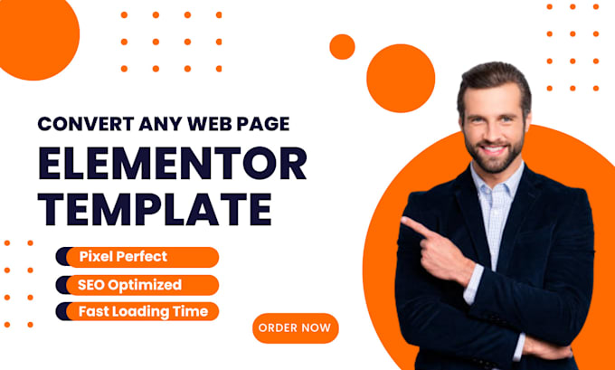 clone, copy  any web page into responsive elementor template