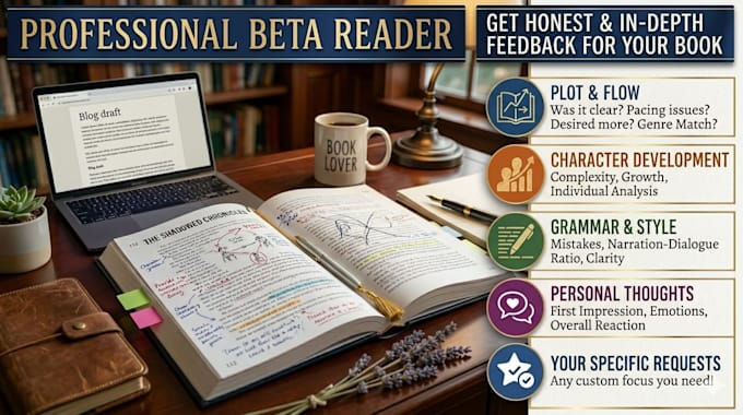 beta read and feedback your novel or short story