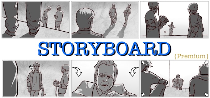 do cool storyboard for your short film, animations, commercial or video
