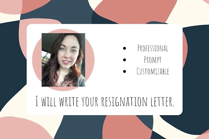 write your professional resignation letter or email