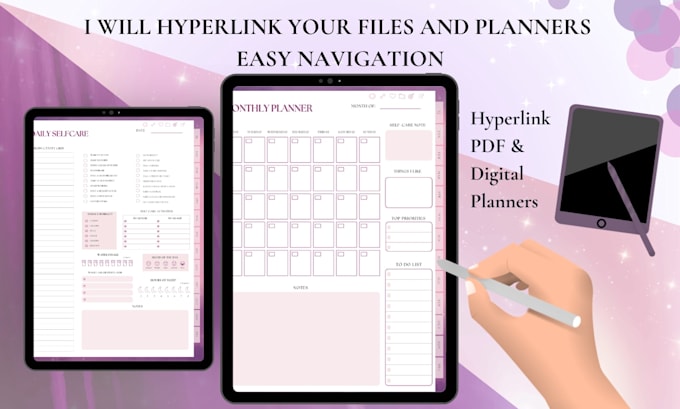 add hyperlink in PDF files and digital planner
