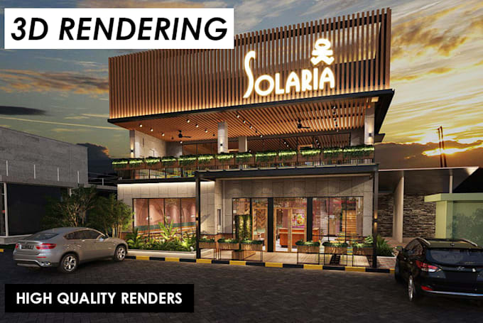 create realistic 3d rendering architecture