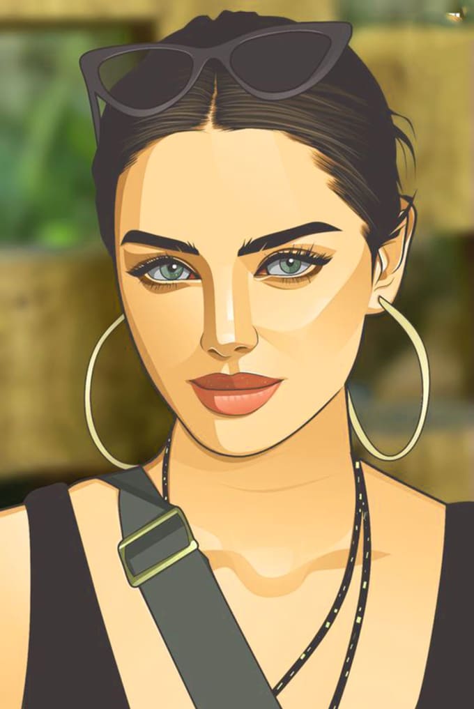 Draw vector line art portrait by Woolly_ui43 Fiverr