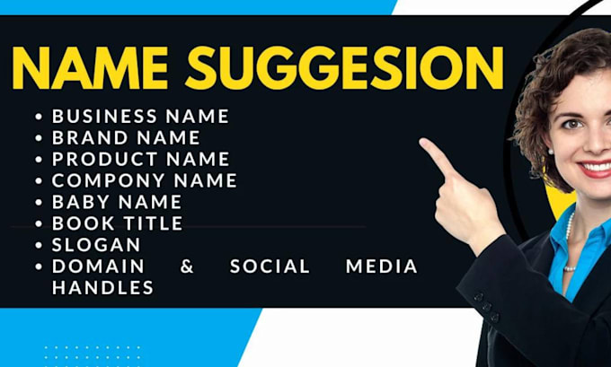 suggest business, product, baby name with domain and slogan