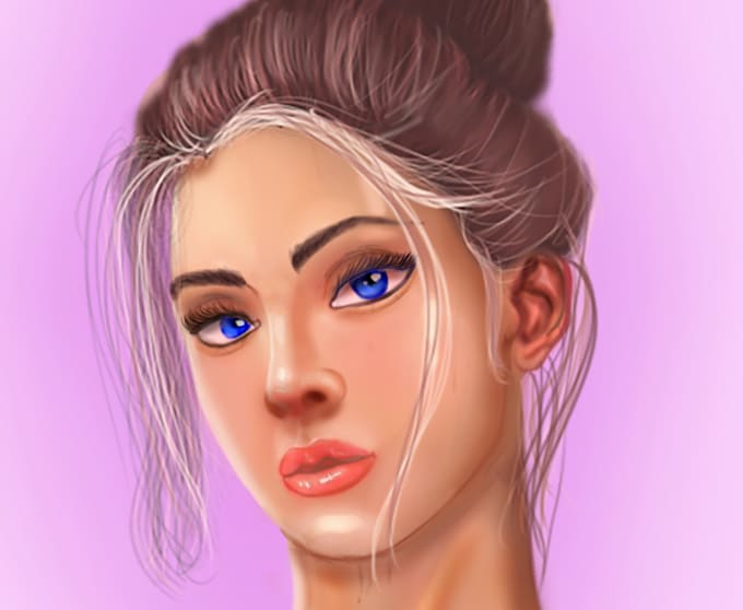 Do digital art portraits illustration character art and concept art by
