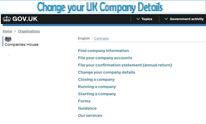 change your company details with hmrc