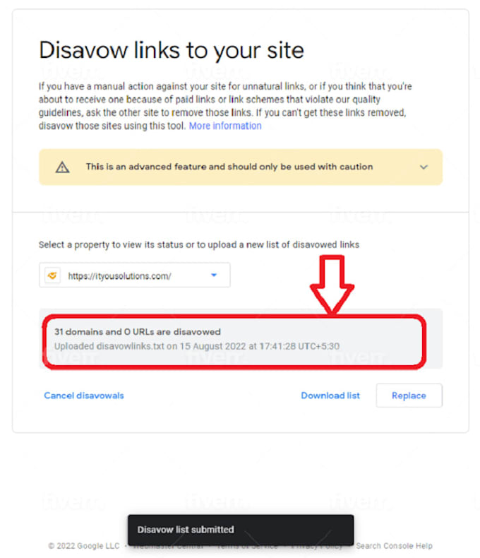 removal spam score backlinks