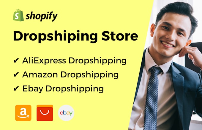 create shopify dropshipping store, shopify ecommerce website