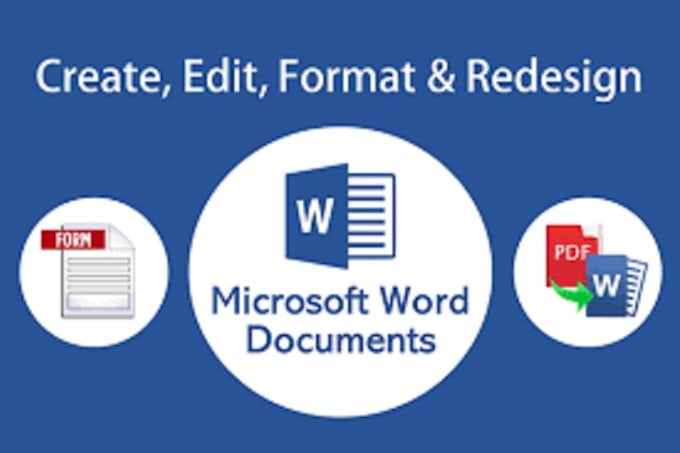 type and format microsoft word document for you