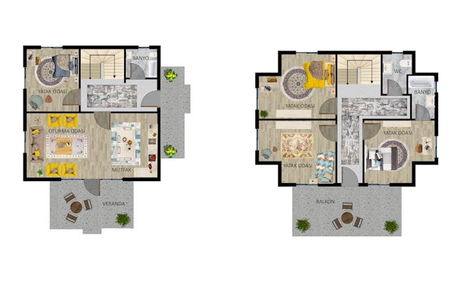 do project editing and floor plan painting in photoshop