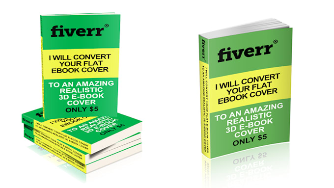 create a 3d ebook cover in 5 styles