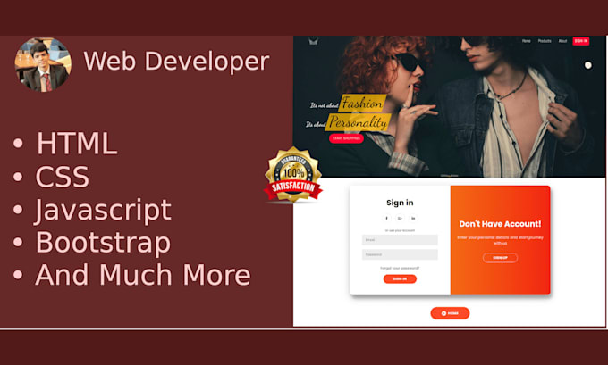Transform your website dreams into reality with html, css, javascript ...